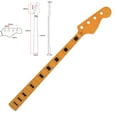 thumbnail image 7 of 20 Frets Maple Electric Bass Guitar Neck for 4 String Precision PB Bass Yellow, 7 of 7