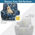 thumbnail image 5 of Renewold Recliner Chair Cover Thick Reclining Cover Stay in Place Lazy Boy Recliner Chair Slipcover 4 Pieces Living Room Home Decor Heavy Duty, Camo Hunting Forest Blue, 5 of 8
