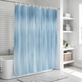 thumbnail image 5 of Polyester Fabric Light Blue Shower Curtain, Modern Abstract Art Ombre Striped Waterproof Bathtub Curtain Bathroom Decor Set with Hooks 60 x 72 Inches, 5 of 6