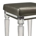 thumbnail image 4 of Picket House Furnishings Charlotte Vanity Stool with Acrylic Leg in Dark, 4 of 6