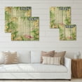 thumbnail image 4 of Designart 'Yellow Flowers, Tropical Foliage With Flamingo I' Modern Print on Natural Pine Wood, 4 of 5