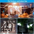 thumbnail image 4 of GooingTop Solar String Lights Outdoor Waterproof,100 LED 37.5 FT Solar Powered Outdoor Lights with 8 Lighting Modes, Solar Patio Lights for Garden Yard Porch Wedding Party Patio Decor(White), 4 of 8