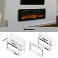 thumbnail image 4 of Clihome Wall-Mounted Recessed Electric Fireplace-42inch, 4 of 6