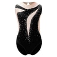 thumbnail image 2 of Sholeno Toddler Girls Sparkly Ballet Dance One Piece Outfit Tank Unitard Tumbling Biketard Gymnastic Leotard Black 16, 2 of 6