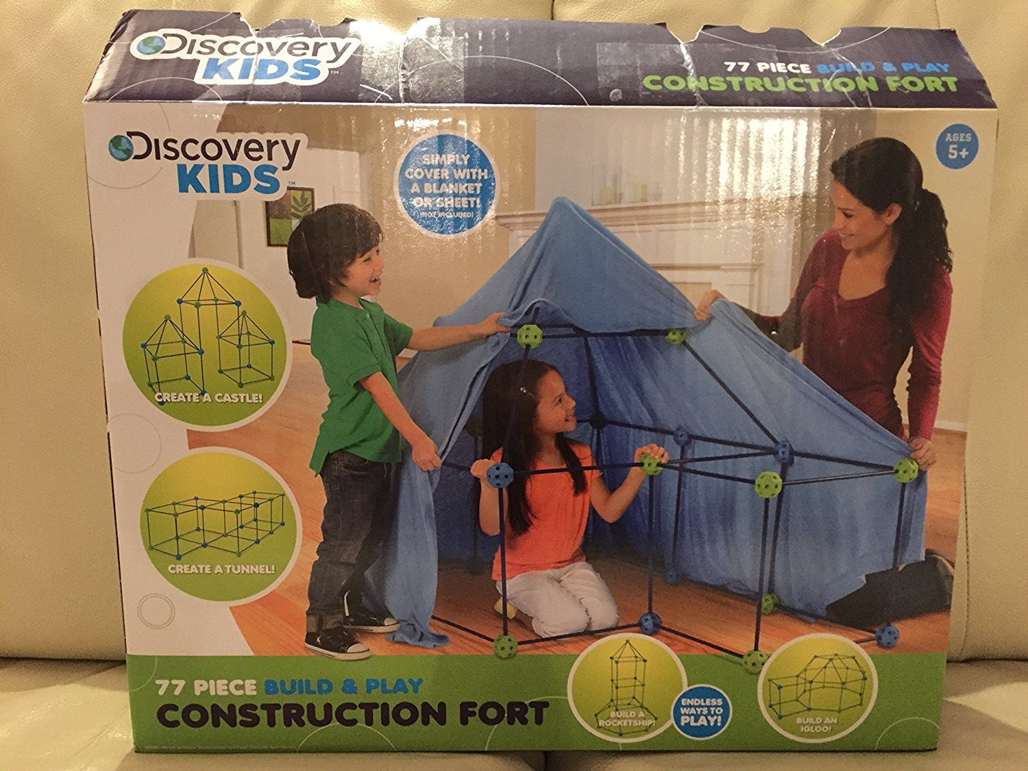 discovery kids build & play construction fort