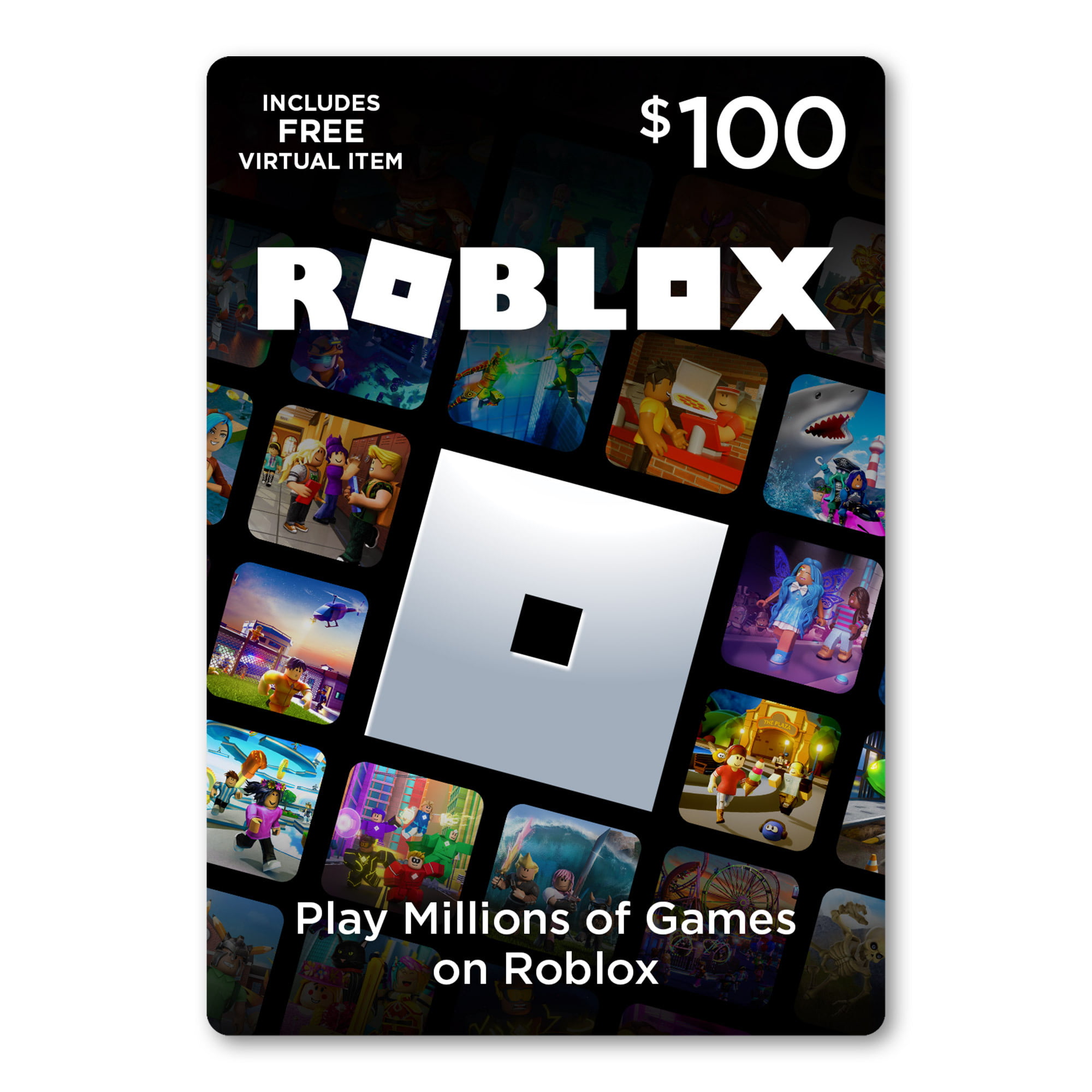 Roblox 100 Digital Gift Card Includes Exclusive Virtual Item Digital Download Walmart Com Walmart Com - roblox free 100 robux