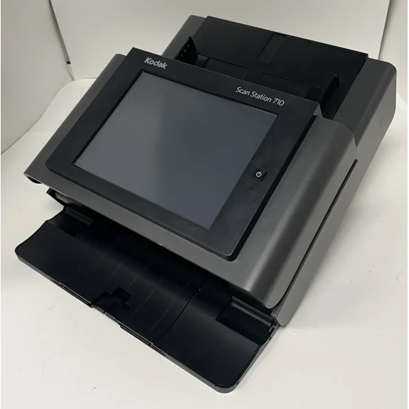 Restored Kodak Scan Station 710 Desktop Duplex Document Scanner 600 dpi Optical Resolution, 50 ppm / 100 ipm, 75-Sheet ADF, Network Ready, P/N: ZY1045 (Refurbished)
