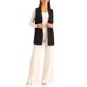 thumbnail image 2 of Chaleco Blazer Casual INSPIRE CHIC sin mangas para mujeres con frente abierto y cuello de solapa, color negro, talla XL, 2 of 6