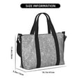 thumbnail image 2 of Travel Duffle Bag GlitterSilver Travel Tote Bags Carry on Luggage Waterproof Weekender Bags with Top Handle Adjustable Shoulde Strap for Travel Gym, 2 of 5