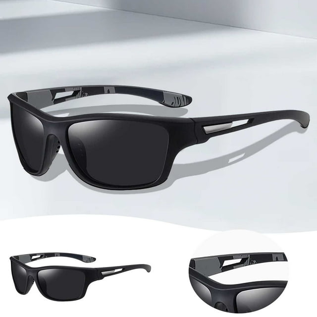 Outdoor Sports Cycling Sunglasses for Men - Polarized Windproof Fashionable Design for Enhanced Performance