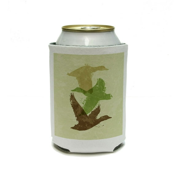 Ducks Flying Design - Hunting Hunter Camouflage Can Cooler Drink Insulator Beverage Insulated Holder