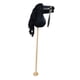 thumbnail image 5 of Caballo de peluche para montar a caballo con palo para niños y niñas Negro, 5 of 9