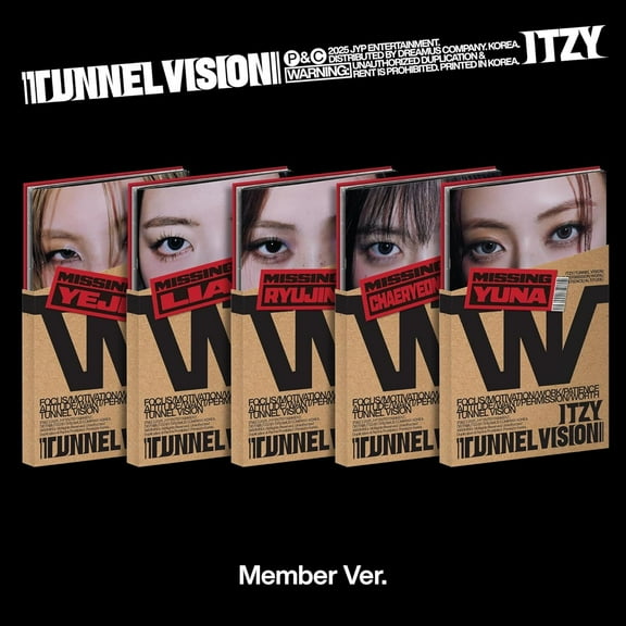Itzy - TUNNEL VISION [Member ver.] - Music & Performance - CD