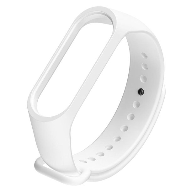 Reemplazo Correa Reloj Pulsera Silicona para Miband 3 4 (blanco)
