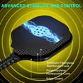 thumbnail image 4 of Uxcell Graphite Pickleball Paddles USAPA Fiberglass Paddle with Bag Blue Ball, 4 of 7