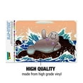 thumbnail image 3 of Waving Manatee Mermaid On Rocks And Waves Funny Home Business Office Sign, 3 of 6