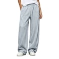 thumbnail image 2 of Xdegoge Womens Straight Leg Sweatpants Drawstring Athletic Lounge Pants Baggy Y2K Trousers Casual Comfy Workout Everyday Track Pants with Pockets, 2 of 5