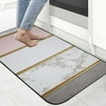 thumbnail image 4 of Heduofu Pink Kitchen Rug, Anti-Fatigue Marble Kitchen Mat, Non-Slip Washable Comfort Standing Kitchen mats for Floor, Cushioned Runner Rugs 19.68*47.24 in, 4 of 6