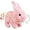 Pink, variant on Bunby - My Realistic Bunny Toy, Hopearl Hopping Rabbit Interactive Electronic Pet Plush Bunny Toy Easter Plush Stuffed Bunny Toy with Sounds and Movements Animated Walking Wiggle Ears Twitch (White)