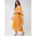 thumbnail image 2 of Pannkh Women's Brocade Jaquard Festive Kurta With Dupatta And Matching Pants, 2 of 9