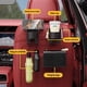 thumbnail image 5 of Portavasos De Agua Juego de 2 ganchos para respaldo de asiento de coche con bolsa de almacenamiento y portavasos, organizador multifuncional para asiento de vehículo (negro) JASKFLY, 5 of 9