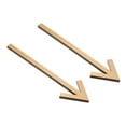thumbnail image 1 of Unique Bargains 6.3' Self Stick Arrow Sign, 2 Pack Acrylic Directional Sign Sticker Self-Adhesive Gold, 1 of 6