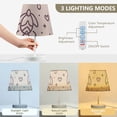 thumbnail image 5 of Line Turtle Wave LED Desk Lamp Table Lamp USB Bedside Nightstand Small Lamp for Bedroom Living Room Kids Room, 5 of 8