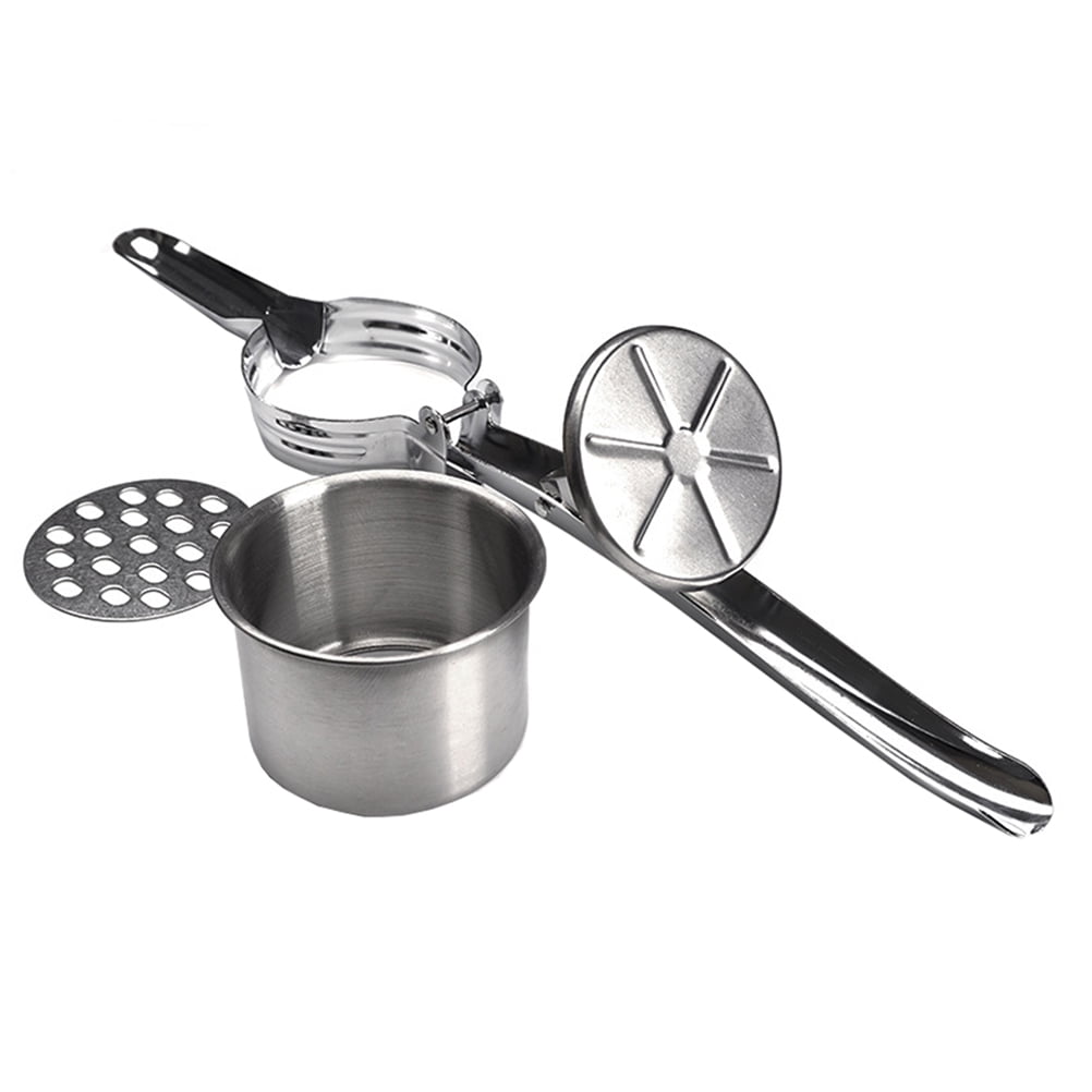 NUOLUX Ricer Potato Masher Stainless Steel Strainer Cauliflower Press