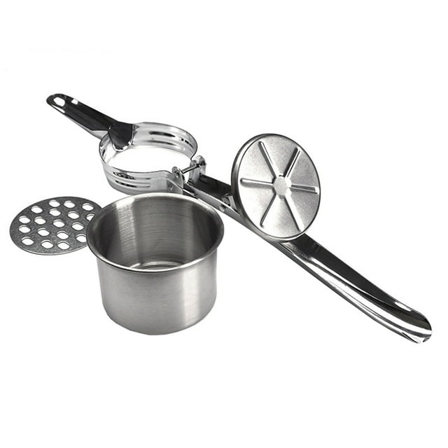 NUOLUX Ricer Potato Masher Stainless Steel Strainer Cauliflower Press