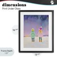 thumbnail image 4 of Stupell Industries Modern Children Watching Starry Winter Sky Black Framed Print Under Glass, 13 x 16, by The Prints Vibe, 4 of 8