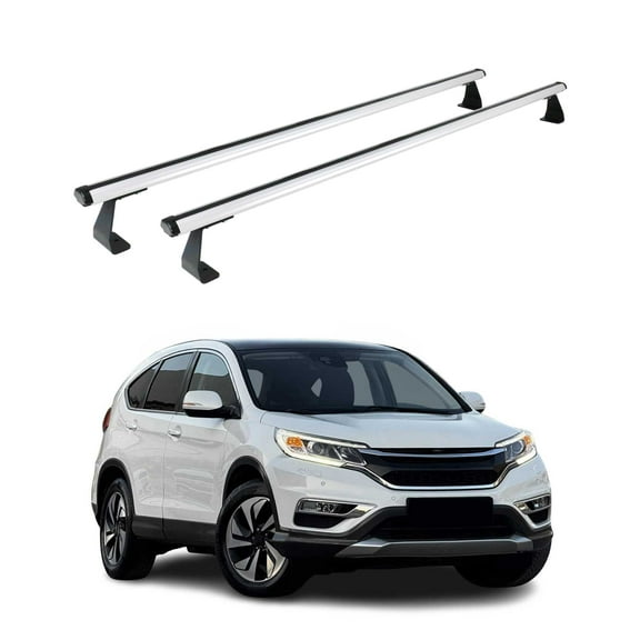 Trunk Bed Carrier Roof Racks Cross Bars for Honda CR-V 2012-2016 Alu Silver 2x