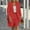 Red, variant on Womens 2 Piece Outfits Casual Summer Blazer Shorts Set Long Sleeve Double Breasted Business Suit Jackets Pockets