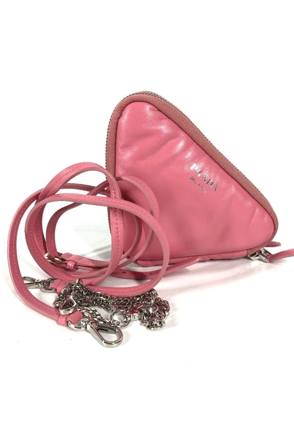 Pre-Owned PRADA Chain Crossbody 3WAY Pochette Shoulder Bag pink (Good)