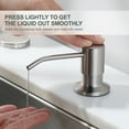 thumbnail image 5 of WOWOW Single-Handle Pull Down Sprayer Kitchen Faucet with Pull Out Spray Wand and Soap Dispenser in Brushed Nickel, 5 of 7