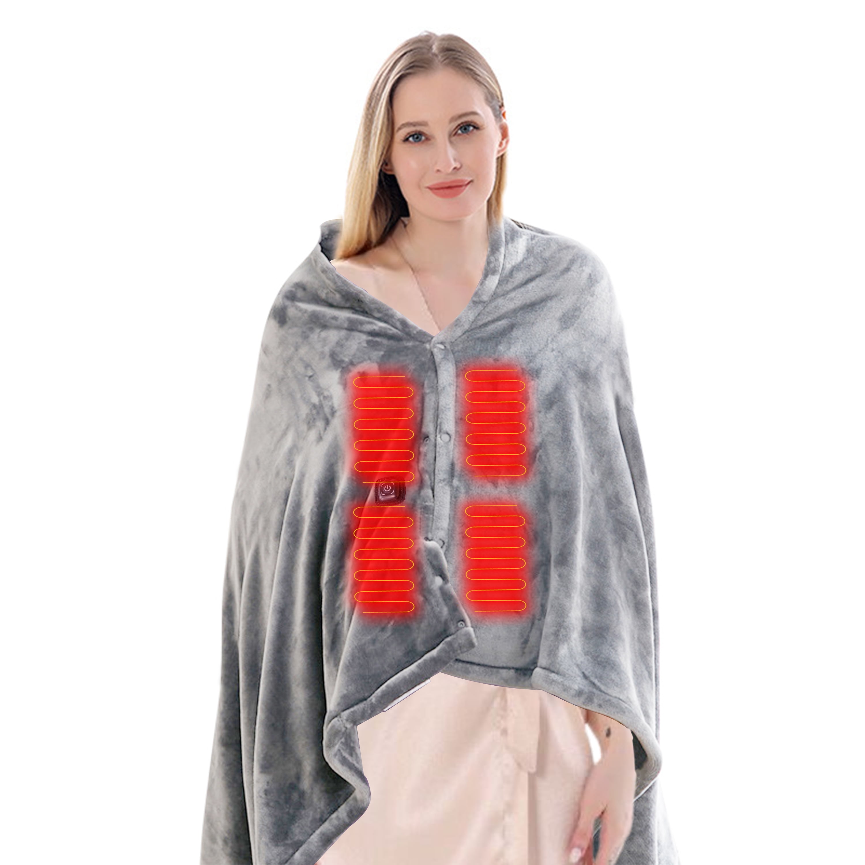 USB Electric Blankets, WZCPCV 55"x31" Flannel & Shu Velveteen USB Heated Blanket,USB Blanket