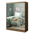 thumbnail image 1 of Ropero Closet Madesa Luke 2 Puertas con Espejos Marron, 1 of 8