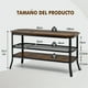 thumbnail image 3 of Costway Mueble TV Industrial Soporte para TV hasta 46’’ Estante de 3 Niveles Mesa Rústica para Entrada Salón 100 x 40 x 55,5 cm Marrón, 3 of 8
