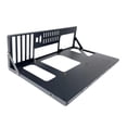 thumbnail image 1 of Caja de PC de chasis abierto, negra, profesional, robusta, de cuerpo ancho con orificio para enrutamiento de cables, accesorios resistentes., 1 of 9