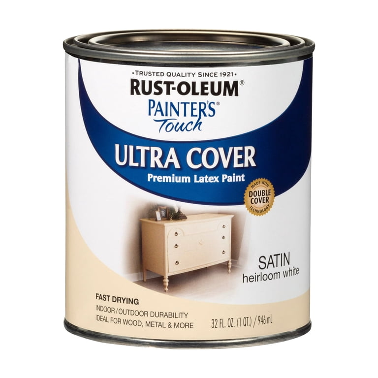 Rust-Oleum Painter's Touch Ultra Cover, Heirloom White, 2 Quarts photo 2