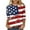 Multicolor#2, variant on UVEASISHA Womens Patriotic Independence Day Shirt 3/4 Sleeve Stars Graphic Tee Mid-Length Casual Vacation Tops Multicolor#5 XXXL