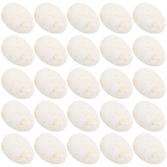 40 Pcs Spotted Eggs Easter Egg Gift Pack 2.50X1.50X1.50CM White