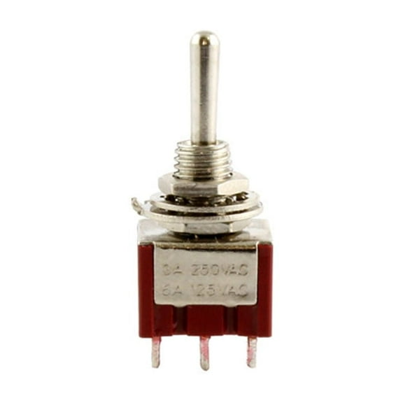 Chrome On On Round Bat Mini Switch