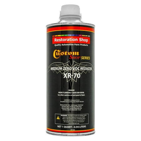 Restoration Shop / Custom Shop  -  XR70 Medium Zero V.O.C. Urethane Reducer (Quart/32 Ounce) for Automotive (Best Zero Voc Paint)