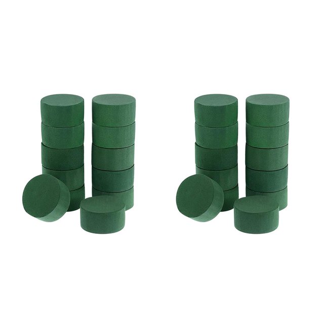 Injueey 12x Premium Wet Round 9cm Bricks Block Base Bowl Suministros Espuma 2piezas