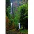 thumbnail image 2 of Leahy, Ike 13x18 White Modern Wood Framed Museum Art Print Titled - Multnomah Falls Spring, 2 of 4