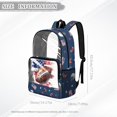 thumbnail image 6 of SEANATIVE Clear Backpack for Elementary Middle High School Kids Teen Boy Girl Bookbag Clear Bags Lightweight PVC Transparent Bag for Back to School, American Football Navy Blue, 6 of 7