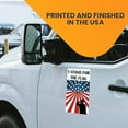 thumbnail image 3 of Magnet Me Up I Stand for The Flag American Flag Vinyl Automotive Magnet Decal, 5x8 In, 3 of 7