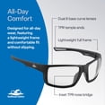 thumbnail image 4 of Gafas de seguridad Bullhead BH2661AF Sawfish Matte Black Clear, 4 of 8
