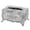 Silver, variant on Luxury Paper Facial Tissue Box Cover Rectangle Container Decorative for Home