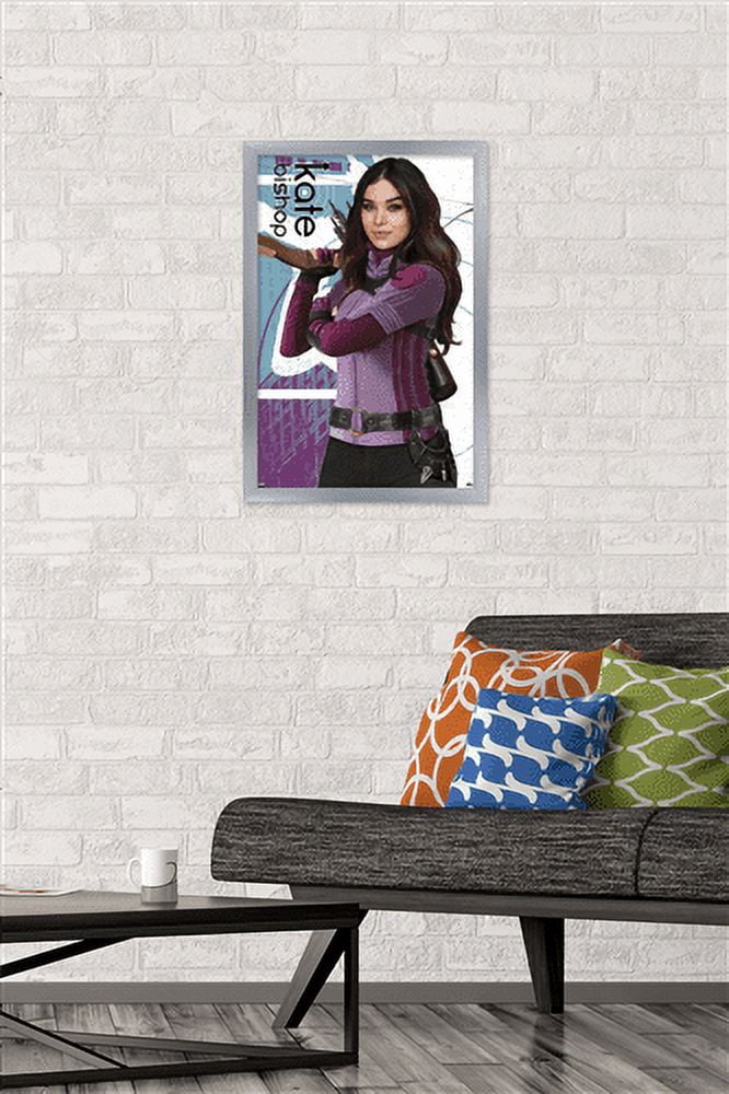 Marvel Hawkeye - Kate Bishop Wall Poster, 14.725" x 22.375", Framed